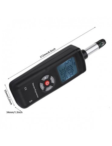 Portable Digital Temperature Humidity Meter Thermometer Hygrometer (Battery Not Include)